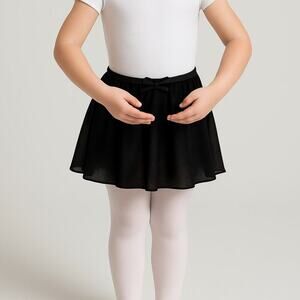 Cat & Jack Girls’ Dance Activewear Skirt – Black, Size XS (4/5), NWT